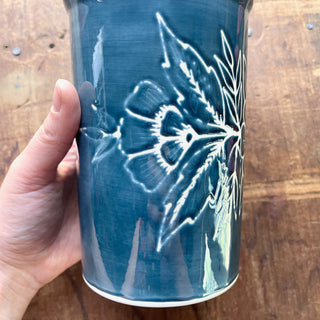 SECONDS : Hand Painted Ceramic Vase - No. 3077