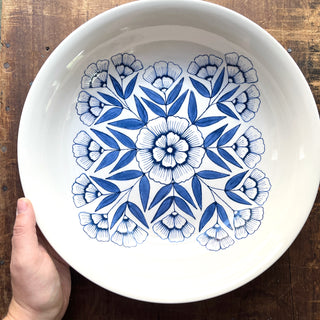 Hand Painted Large Ceramic Serving Bowl - No. 3079