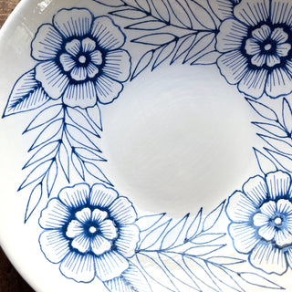 Hand Painted Large Ceramic Bowl - No. 3082