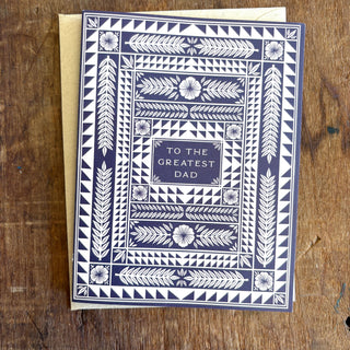 "To The Greatest Dad" Greeting Card