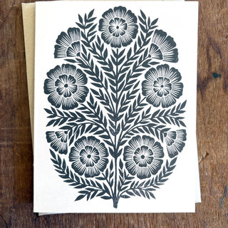 Signature Floral Blank Greeting Card