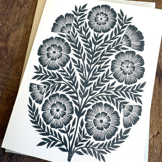 Signature Floral Blank Greeting Card