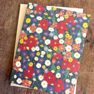 Wildflowers Blank Greeting Card
