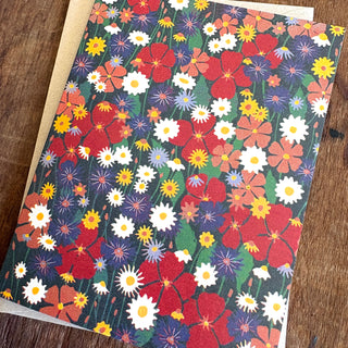 Wildflowers Blank Greeting Card