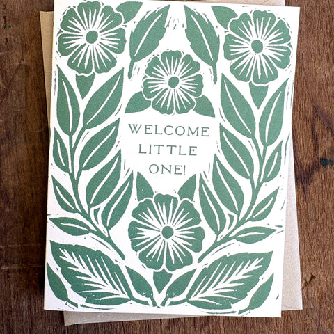 "Welcome Little One" Greeting Card