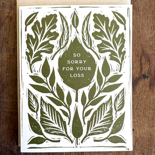 "So Sorry For Your Loss" Greeting Card