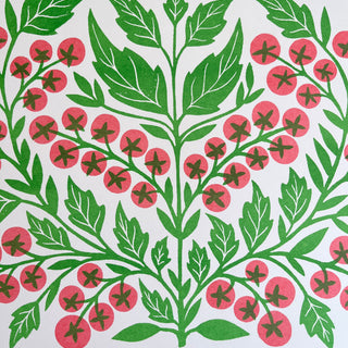 Garden Series: Cherry Tomato Risograph Print