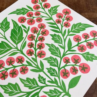 Garden Series: Cherry Tomato Risograph Print