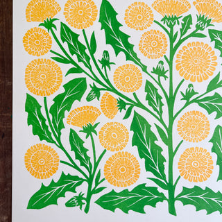Garden Series: Dandelion Risograph Print