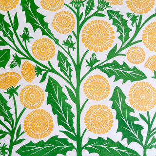 Garden Series: Dandelion Risograph Print