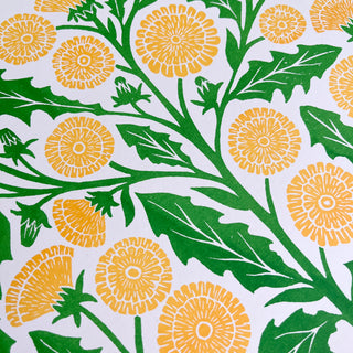 Garden Series: Dandelion Risograph Print