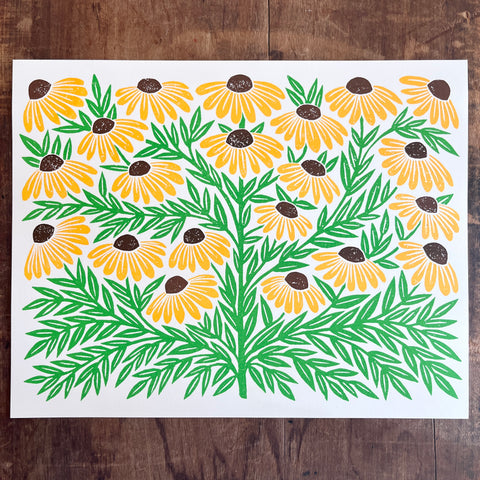 Garden Series: Rudbeckia (Black-Eyed Susan) Print