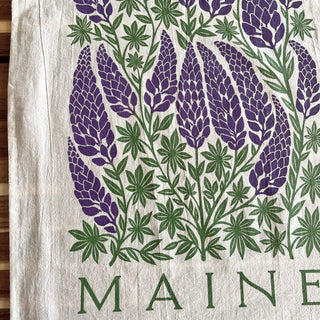 Maine Lupines Tea Towel