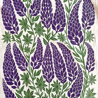 Maine Lupines Tea Towel