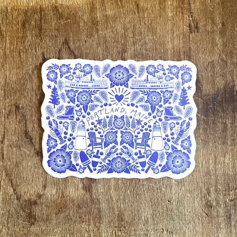 Portland Maine Vinyl Sticker