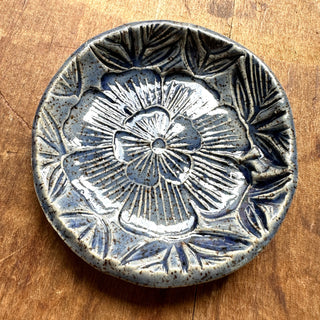 Block Printed Stoneware Dish - No. 3000