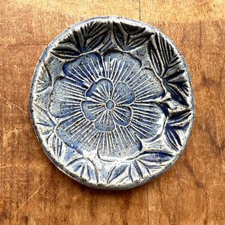 Block Printed Stoneware Dish - No. 3000