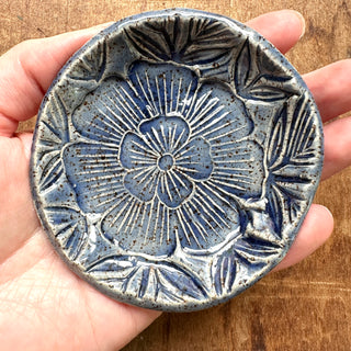 Block Printed Stoneware Dish - No. 3000