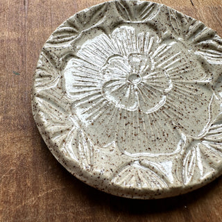 Block Printed Stoneware Dish - No. 3001