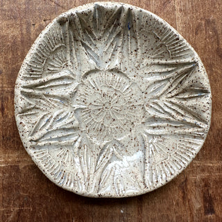 Block Printed Stoneware Dish - No. 3002