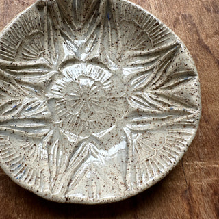 Block Printed Stoneware Dish - No. 3002