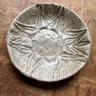 Block Printed Stoneware Dish - No. 3002