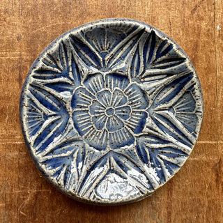 Block Printed Stoneware Dish - No. 3003