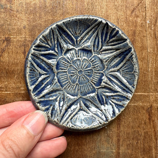 Block Printed Stoneware Dish - No. 3003