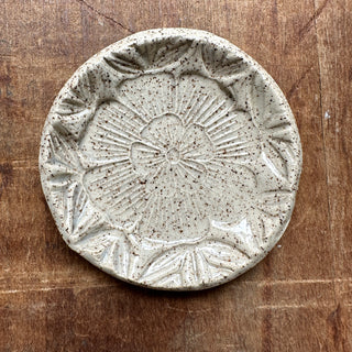 Block Printed Stoneware Dish - No. 3004