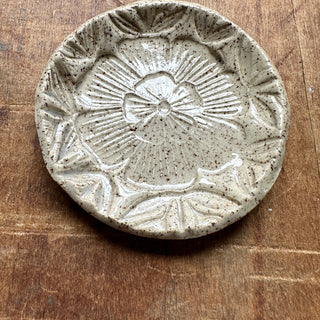 Block Printed Stoneware Dish - No. 3004