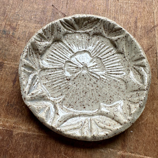 Block Printed Stoneware Dish - No. 3004