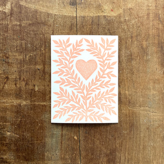 Heart Blank Greeting Card