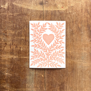 Heart Blank Greeting Card