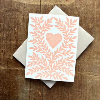 Heart Blank Greeting Card