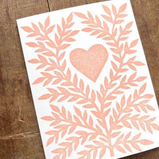 Heart Blank Greeting Card