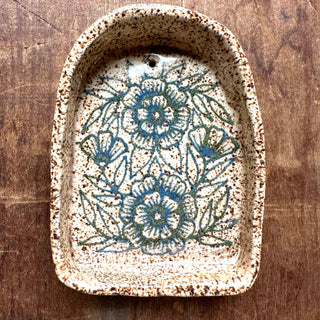 Hand-Painted Stoneware Wall Hanging - No. 3017