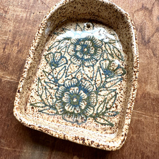 Hand-Painted Stoneware Wall Hanging - No. 3017