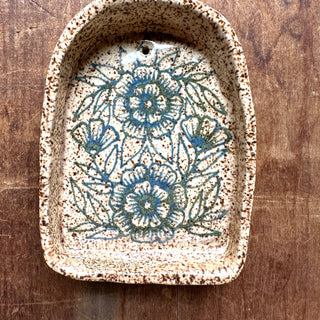 Hand-Painted Stoneware Wall Hanging - No. 3017