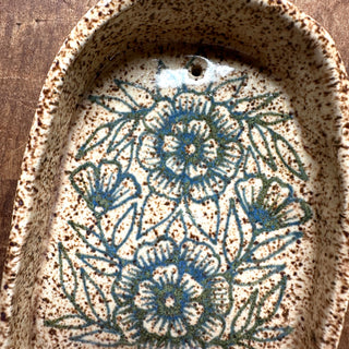 Hand-Painted Stoneware Wall Hanging - No. 3017