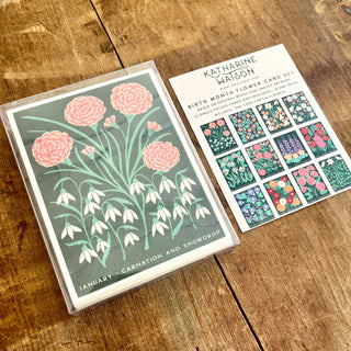 Birth Month Flowers: Complete 12 Card Boxed Set