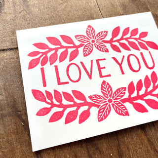 "I Love You," Greeting Card