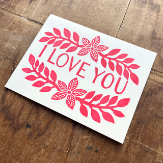 "I Love You," Greeting Card