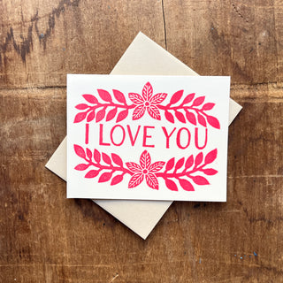 "I Love You," Greeting Card