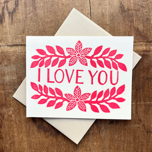 "I Love You," Greeting Card