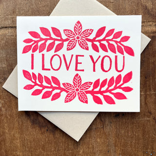 "I Love You," Greeting Card