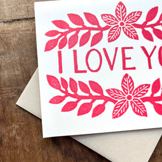 "I Love You," Greeting Card