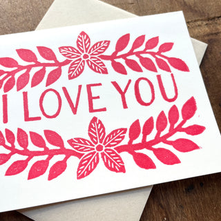 "I Love You," Greeting Card