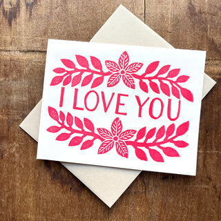 "I Love You," Greeting Card