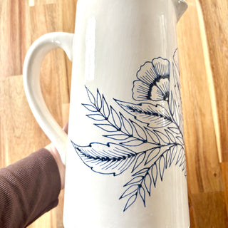 Hand Painted Ceramic Pitcher - No. 2