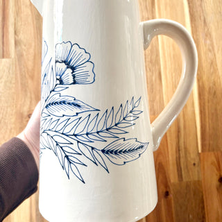 Hand Painted Ceramic Pitcher - No. 2